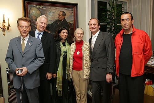 Jane Goodall in TwoWings award ceremony 